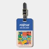 FRIENDS™ | Central Perk Vibrant Graphic Gepäckanhänger (Vorderseite vertikal)