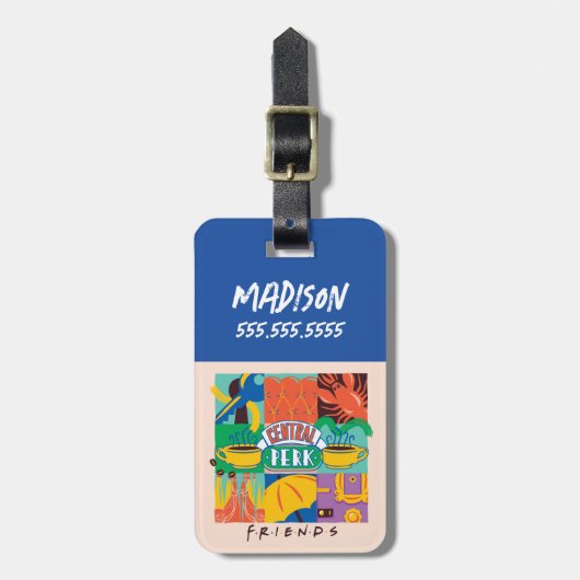 FRIENDS™ | Central Perk Vibrant Graphic Gepäckanhänger (Vorderseite vertikal)