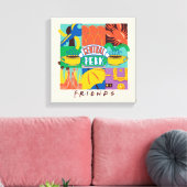 FRIENDS™ | Central Perk Vibrant Graphic Leinwanddruck (Insitu (Wohnzimmer))