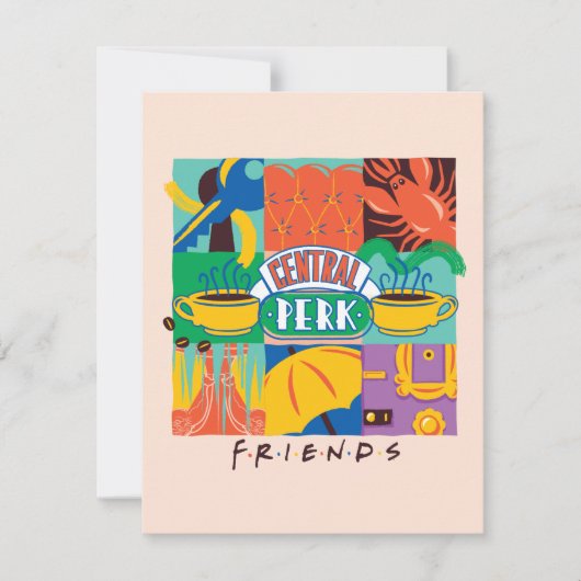 FRIENDS™ | Central Perk Vibrant Graphic Mitteilungskarte (Vorderseite)