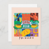FRIENDS™ | Central Perk Vibrant Graphic Mitteilungskarte (Vorne/Hinten)