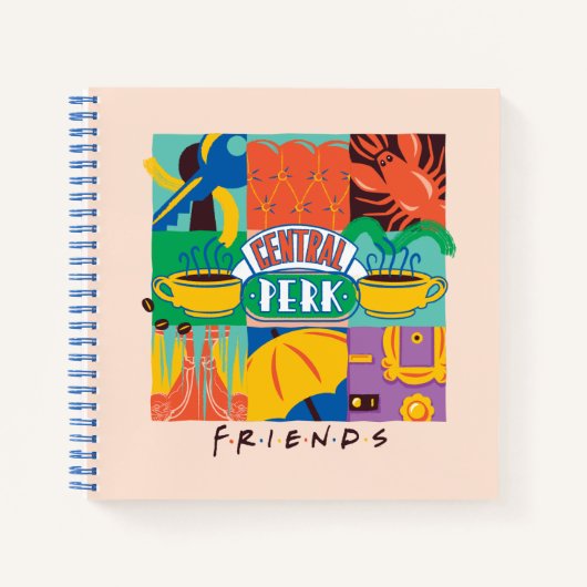 FRIENDS™ | Central Perk Vibrant Graphic Notizblock (Vorderseite)