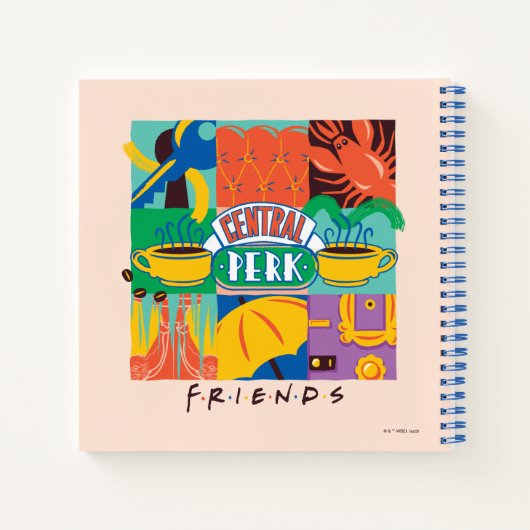 FRIENDS™ | Central Perk Vibrant Graphic Notizblock (Rückseite)