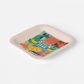FRIENDS™ | Central Perk Vibrant Graphic Pappteller (Gewinkelt)