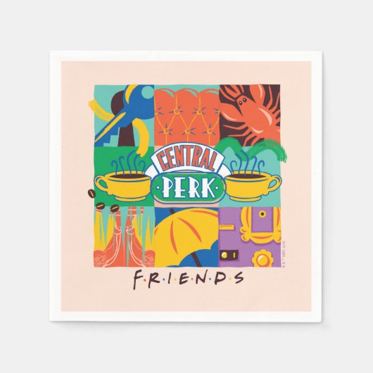 FRIENDS™ | Central Perk Vibrant Graphic Serviette (Vorderseite)