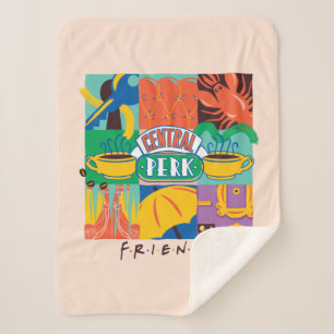 FRIENDS™ Central Perk Vibrant Graphic Sherpadecke