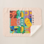 FRIENDS™ | Central Perk Vibrant Graphic Sherpadecke (Vorderseite (Horizontal))