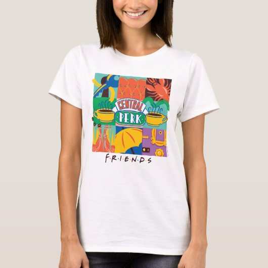 FRIENDS™ | Central Perk Vibrant Graphic T-Shirt (Vorderseite)