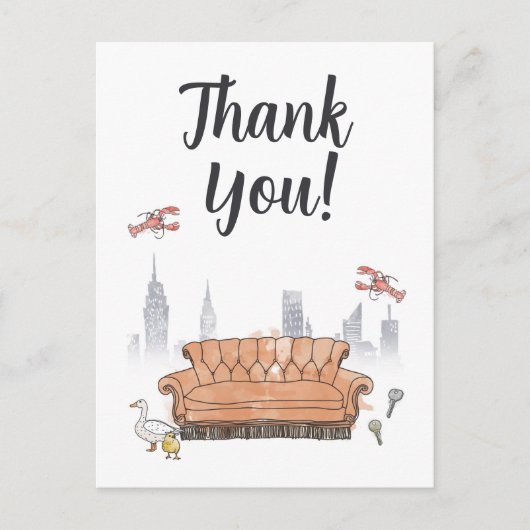 FRIENDS™ | Central Perk Vielen Dank Postkarte (Vorderseite)