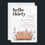 FRIENDS™ | Central Perk Watercolor 30. Geburtstag Einladung<br><div class="desc">Feiern Sie Ihren Meilenstein zum 30. Geburtstag mit dieser individuell gestaltbaren FRIENDS™-Einladung. Freuen Sie sich auf ein Aquarelldesign, das vom berühmten Café Central Perk inspiriert wurde. Personalisieren Sie es mit Ihren Veranstaltungsdetails, um eine unvergessliche Einladung zu schaffen, die Ihre Gäste begeistern wird. Ideal für die Liebhaber der geliebten TV-Show, fügt...</div>
