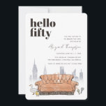 FRIENDS™ | Central Perk Watercolor 50. Geburtstag Einladung<br><div class="desc">Feiern Sie Ihren Meilenstein zum 50. Geburtstag mit dieser individuell gestaltbaren FRIENDS™-Einladung. Freuen Sie sich auf ein Aquarelldesign, das vom berühmten Café Central Perk inspiriert wurde. Personalisieren Sie es mit Ihren Veranstaltungsdetails, um eine unvergessliche Einladung zu schaffen, die Ihre Gäste begeistern wird. Ideal für die Liebhaber der geliebten TV-Show, fügt...</div>