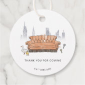 FRIENDS™ | Central Perk Watercolor Brautparty Geschenkanhänger (Rückseite)