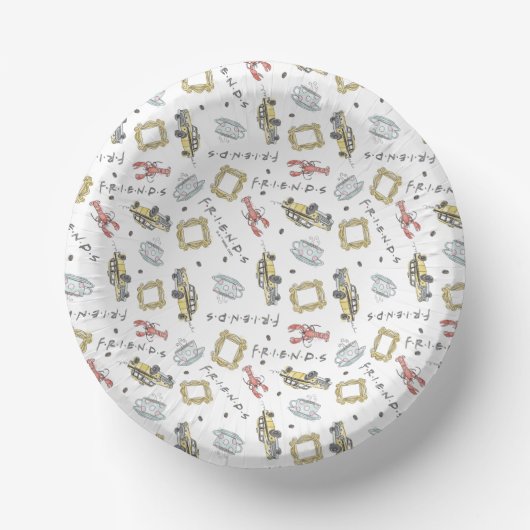 FRIENDS™ | Central Perk Watercolor Brautparty Pappteller (Vorderseite)