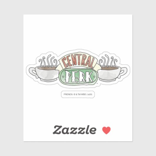 FRIENDS™ | Central Perk Watercolor-Logo Aufkleber (Blatt)