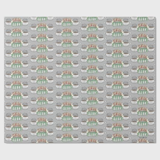 FRIENDS™ | Central Perk Watercolor-Logo Geschenkpapier (Flach)