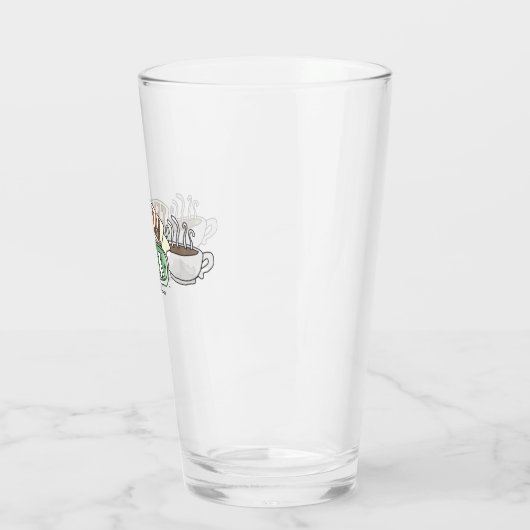 FRIENDS™ | Central Perk Watercolor-Logo Glas (Links)
