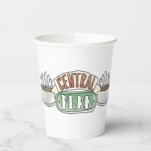 FRIENDS™ | Central Perk Watercolor-Logo Pappbecher (Links)