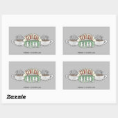 FRIENDS™ | Central Perk Watercolor-Logo Rechteckiger Aufkleber (Blatt)