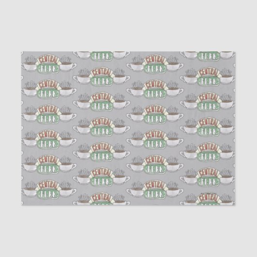 FRIENDS™ | Central Perk Watercolor-Logo Seidenpapier (Vorderseite)