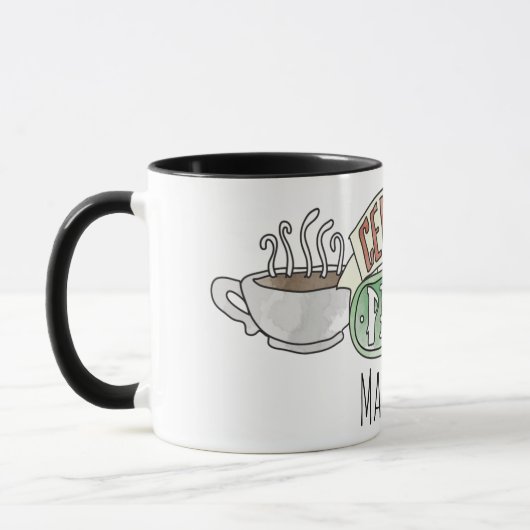 FRIENDS™ | Central Perk Watercolor-Logo Tasse (Links)