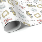 FRIENDS™ | Central Perk Watercolor Muster Geschenkpapier (Rolleneckpunkt)