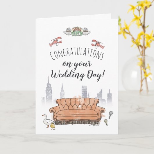 FRIENDS™ | Central Perk Wedding Karte (Gelbe Blume)