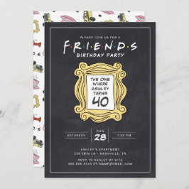 FRIENDS™ | Chalkboard 40. Geburtstag Einladung