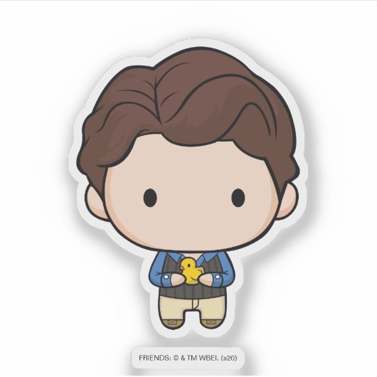 FRIENDS™ | Chandler Chibi Aufkleber (Vorderseite)