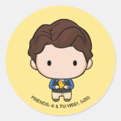 FRIENDS™ | Chandler Chibi Runder Aufkleber (Vorderseite)