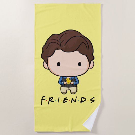 FRIENDS™ | Chandler Chibi Strandtuch (Vorderseite)