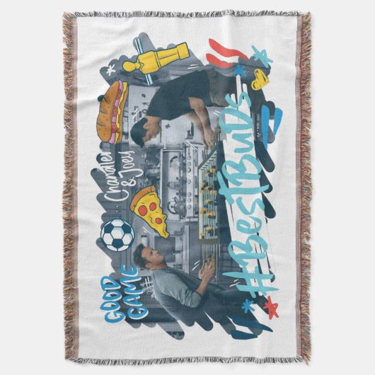 FRIENDS™ | Chandler & Joey - Best Buds Decke (Vorderseite Vertikal)