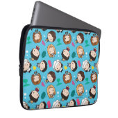 FRIENDS™ | Character Chibi-Muster Laptopschutzhülle (Vorne Rechts)