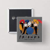 FRIENDS™ Charakter-Silhouette Button (Vorne & Hinten)