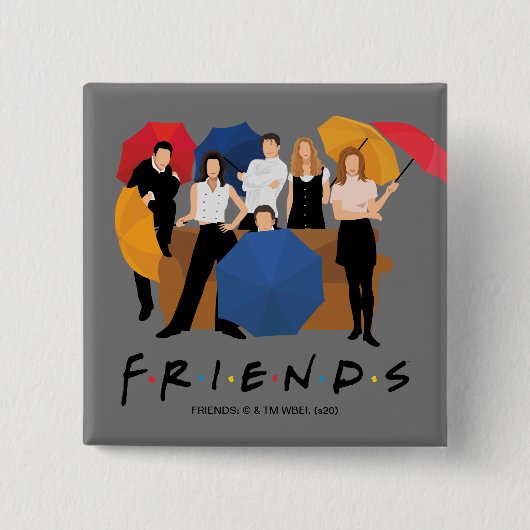 FRIENDS™ Charakter-Silhouette Button (Vorderseite)