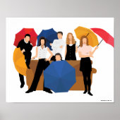 FRIENDS™ Charakter-Silhouette Poster (Vorne)