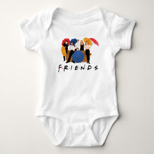 FRIENDS™ Charakter-Silhouette T-Shirt Baby Strampler