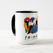 FRIENDS™ Charakter-Silhouette Tasse (Vorderseite Links)