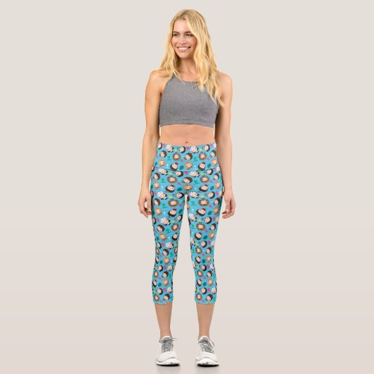 FRIENDS™ | Chibi-Muster Capri Leggings (Vorderseite)