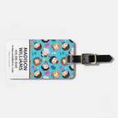 FRIENDS™ | Chibi-Muster Gepäckanhänger (Vorderseite horizontal)