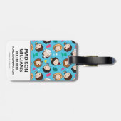 FRIENDS™ | Chibi-Muster Gepäckanhänger (Rückseite horizontal)