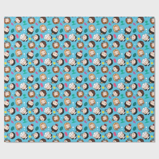 FRIENDS™ | Chibi-Muster Geschenkpapier (Flach)