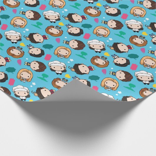 FRIENDS™ | Chibi-Muster Geschenkpapier (Ecke)