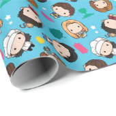 FRIENDS™ | Chibi-Muster Geschenkpapier (Rolleneckpunkt)