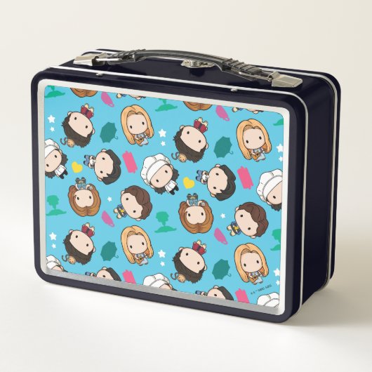 FRIENDS™ | Chibi-Muster Metall Brotdose (Rückseite)