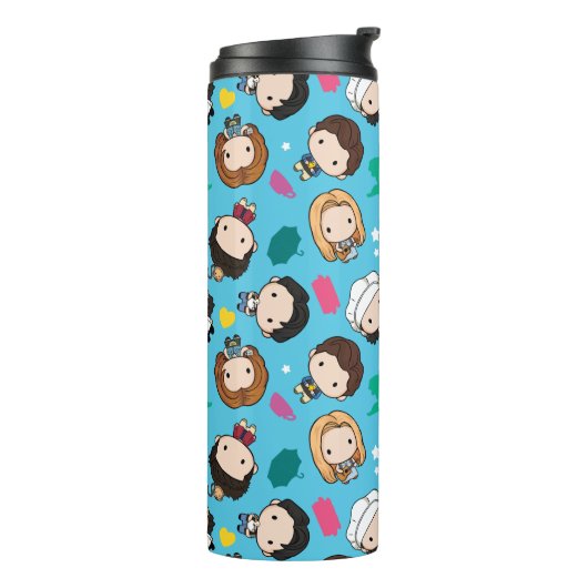 FRIENDS™ | Chibi-Muster Thermosbecher (Nach links gedreht)