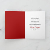 Friends Christlich Red Poinsettia Garland Karte (Innenseite)