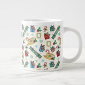 FRIENDS™ | Christmas Icon Muster Jumbo-Tasse (Rechts)