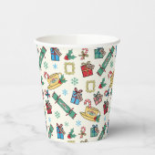 FRIENDS™ | Christmas Icon Muster Pappbecher (Links)