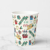 FRIENDS™ | Christmas Icon Muster Pappbecher (Rechts)