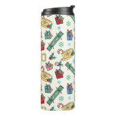 FRIENDS™ | Christmas Icon Muster Thermosbecher (Nach links gedreht)